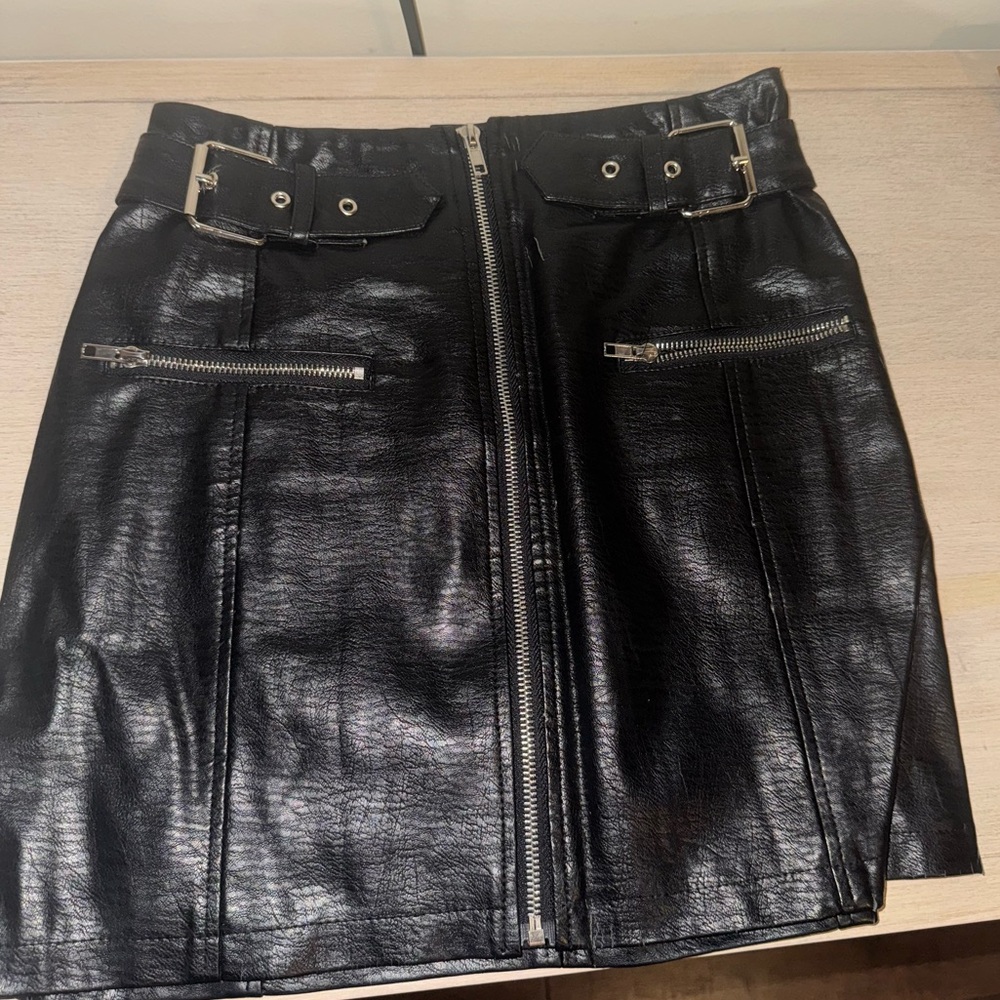 Leather Miniskirt